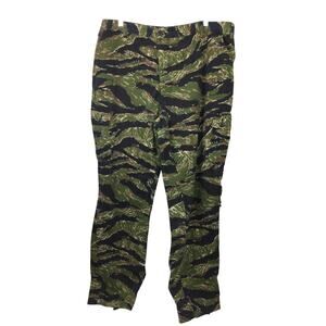 Tru-Spec Tiger Stripe Cam Cargo Flap Pockets Button Fly Drawstring Hem Pants 2XL